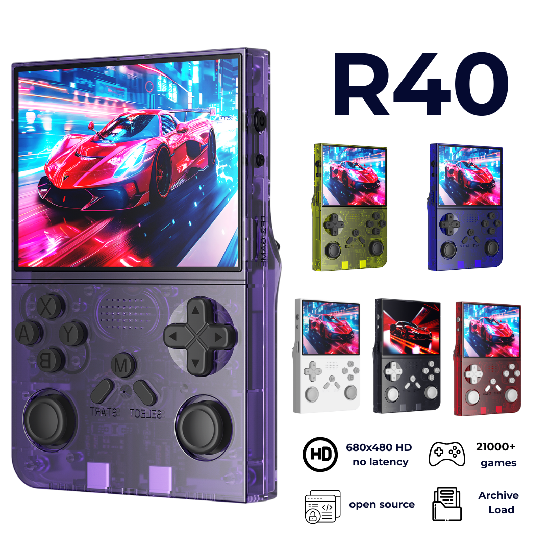 R40 MAX Retro Handheld Game Console
